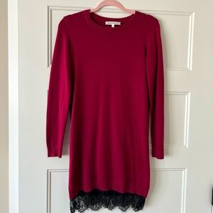 Bcbg generation burgundy sweater dress